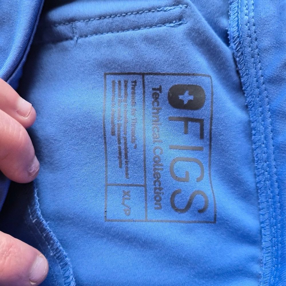 VGUC FIGS Zamora Jogger Scrub Pants Ceil Blue Women’s X large PETITE - Picture 14 of 15